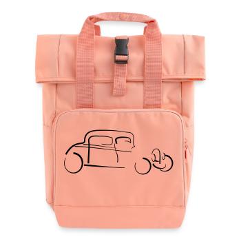 Hot Rod - Rolltop Rucksack mit zwei Griffen - Chintzrosa - Vorne