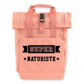 Naturisme / Naturiste / Nudisme / Nudiste / Nature - Sac à dos Roll Top à deux anses - rose liberty - Devant