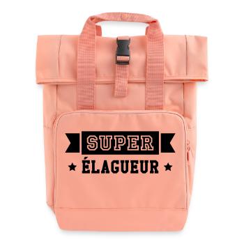 Elagueur / Elaguer / Arbre / Bois / Bucheron - Sac à dos Roll Top à deux anses - rose liberty - Devant