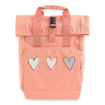♥³. - Sac à dos Roll Top à deux anses - rose liberty - Devant