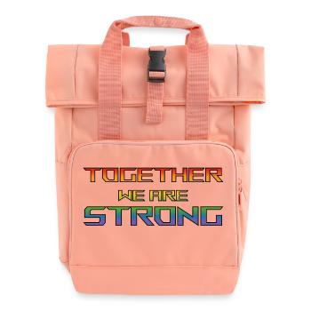 ensemble, nous sommes une fierté forte - Sac à dos Roll Top à deux anses - rose liberty - Devant