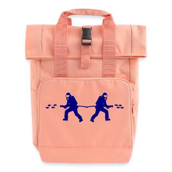 Fire brigade - Roll Top Backpack with Two Handles - chintz rose - Front