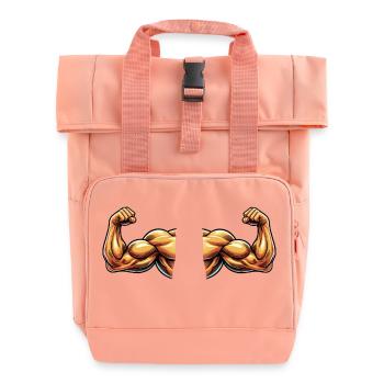 bizeps 2 - Rolltop Rucksack mit zwei Griffen - Chintzrosa - Vorne