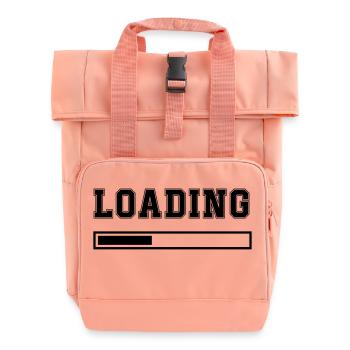 Loading - Roll Top Backpack with Two Handles - chintz rose - Front