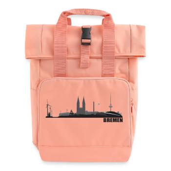 Bremen - Roll Top Backpack with Two Handles - chintz rose - Front