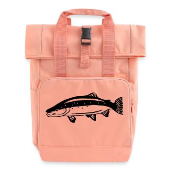 Lachs - Rolltop Rucksack mit zwei Griffen - Chintzrosa - Vorne