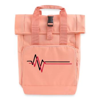 wave_t2 - Rolltop Rucksack mit zwei Griffen - Chintzrosa - Vorne