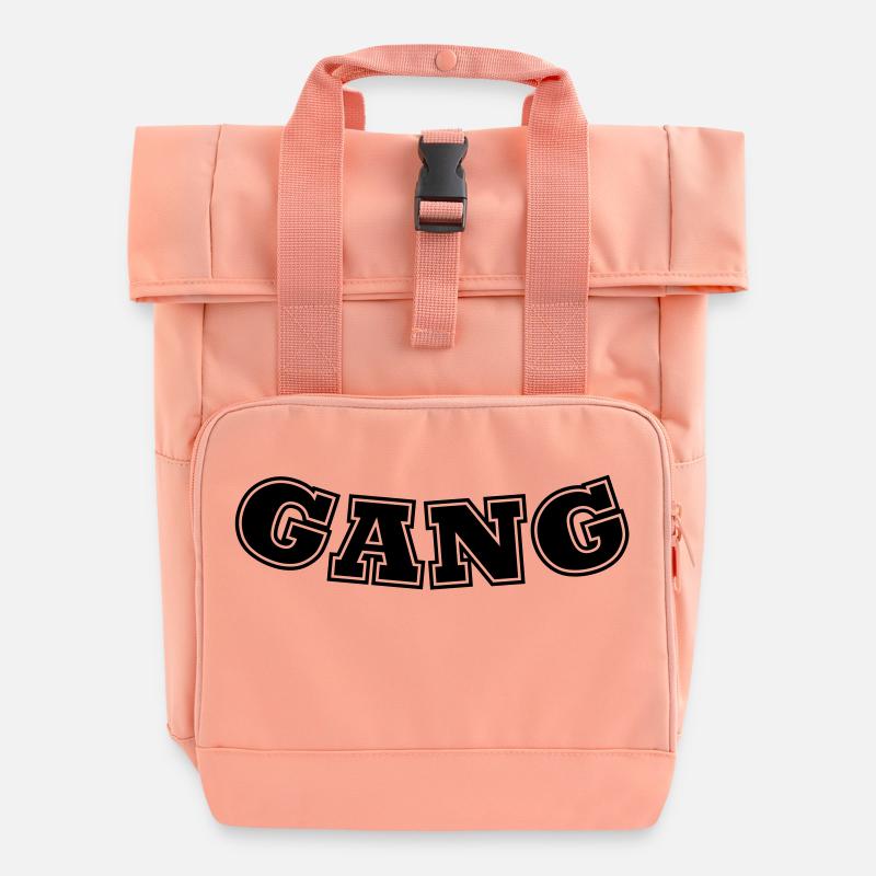 Gang - Roll Top Backpack with Two Handles - chintz rose