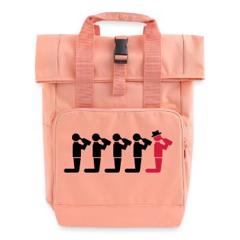 Five men - Rolltop Rucksack mit zwei Griffen - Chintzrosa - Vorne