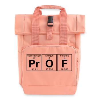 Pr-O-F (prof) - Full - Roll Top Backpack with Two Handles - chintz rose - Front