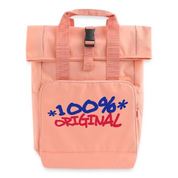Comic Cartoon 100 % Original - Rolltop Rucksack mit zwei Griffen - Chintzrosa - Vorne