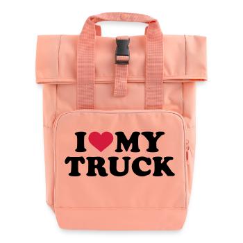 LKW - Rolltop Rucksack mit zwei Griffen - Chintzrosa - Vorne