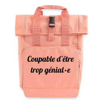 trop genial - Sac à dos Roll Top à deux anses - rose liberty - Devant