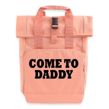 come to daddy - Rolltop Rucksack mit zwei Griffen - Chintzrosa - Vorne