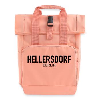 Hellersdorf - Berlin - Deutschland - Bezirk - Rolltop Rucksack mit zwei Griffen - Chintzrosa - Vorne