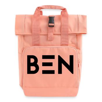 Vorname Ben - Rolltop Rucksack mit zwei Griffen - Chintzrosa - Vorne