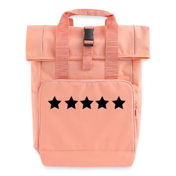 sterne - Rolltop Rucksack mit zwei Griffen - Chintzrosa - Vorne