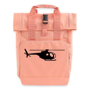 helicopter kids military rc - Rolltop Rucksack mit zwei Griffen - Chintzrosa - Vorne