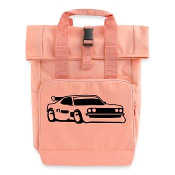 Rennauto Tuning Car - Rolltop Rucksack mit zwei Griffen - Chintzrosa - Vorne