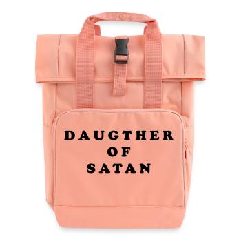 DAUGTHER OF SATAN - Rolltop Rucksack mit zwei Griffen - Chintzrosa - Vorne