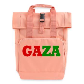 Free Gaza - Roll Top Backpack with Two Handles - chintz rose - Front
