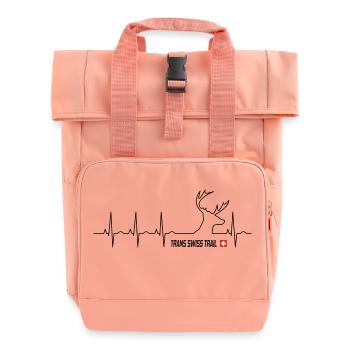 Trans Swiss Trail - Roll Top Backpack with Two Handles - chintz rose - Front