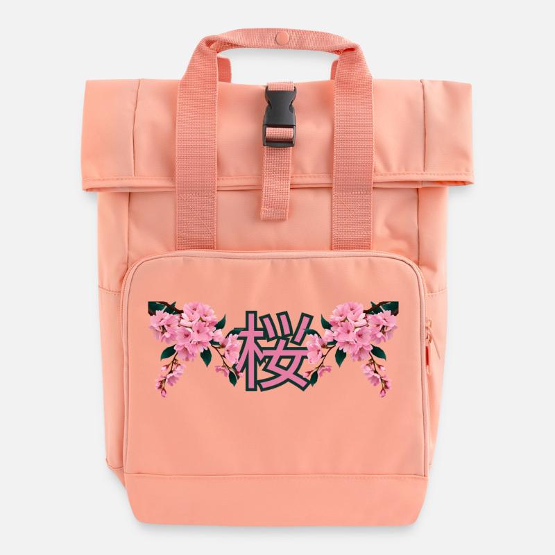 Sakura [jap.] - Rolltop Rucksack mit zwei Griffen - Chintzrosa