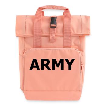 army - Roll Top Backpack with Two Handles - chintz rose - Front