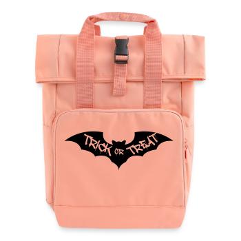 Fledermaus Trick or Treat - Rolltop Rucksack mit zwei Griffen - Chintzrosa - Vorne