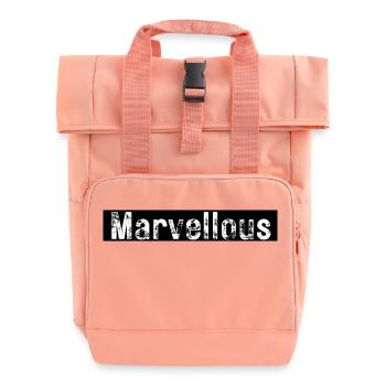 Merveilleux - Sac à dos Roll Top à deux anses - rose liberty - Devant