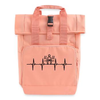Sauna Wellness Spa - Roll Top Backpack with Two Handles - chintz rose - Front
