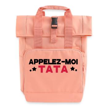 appelez moi tata - Sac à dos Roll Top à deux anses - rose liberty - Devant