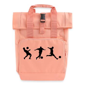 Soccer - Rolltop Rucksack mit zwei Griffen - Chintzrosa - Vorne