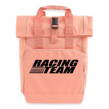 Racing Team - Roll Top Backpack with Two Handles - chintz rose - Front