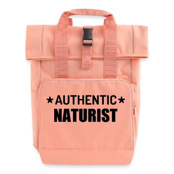 Naturisme / Naturiste / Nudisme / Nudiste - Sac à dos Roll Top à deux anses - rose liberty - Devant
