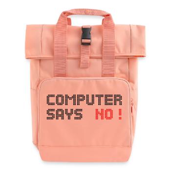 computer says no - Rolltop Rucksack mit zwei Griffen - Chintzrosa - Vorne
