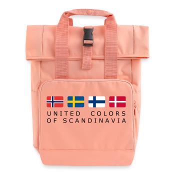UNITED COLORS OF SCANDINAVIA black-lettered - Rolltop Rucksack mit zwei Griffen - Chintzrosa - Vorne