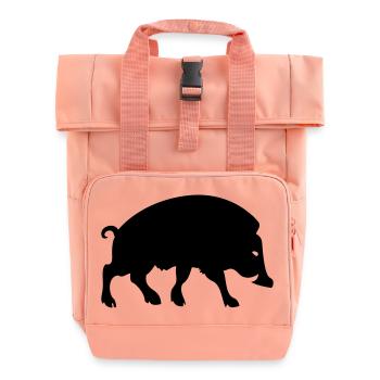 sanglier Arverne symbole gaulois celtique - Sac à dos Roll Top à deux anses - rose liberty - Devant