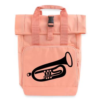 Trompete - Rolltop Rucksack mit zwei Griffen - Chintzrosa - Vorne