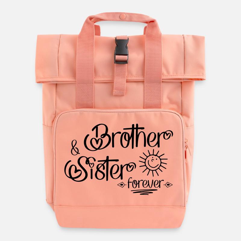 Frère et sœur - Sac à dos Roll Top à deux anses - rose liberty