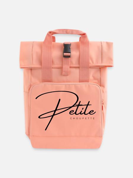 Petite Choupette - Sac à dos Roll Top à deux anses - rose liberty