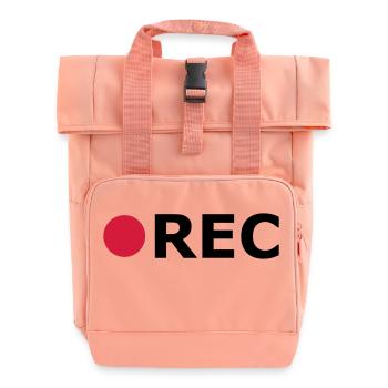 RECORD - Rolltop Rucksack mit zwei Griffen - Chintzrosa - Vorne