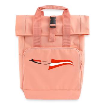 Austrian Supermen - Rolltop Rucksack mit zwei Griffen - Chintzrosa - Vorne
