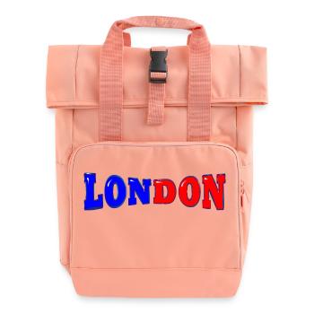 LON DON DISTORTION - Roll Top Backpack with Two Handles - chintz rose - Front