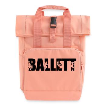 (ballett) - Rolltop Rucksack mit zwei Griffen - Chintzrosa - Vorne