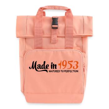 1953 - Rolltop Rucksack mit zwei Griffen - Chintzrosa - Vorne