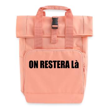 Leave it at that - Roll Top Backpack with Two Handles - chintz rose - Front