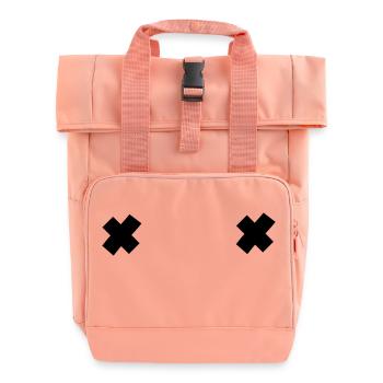 Brustpflaster XX - Rolltop Rucksack mit zwei Griffen - Chintzrosa - Vorne