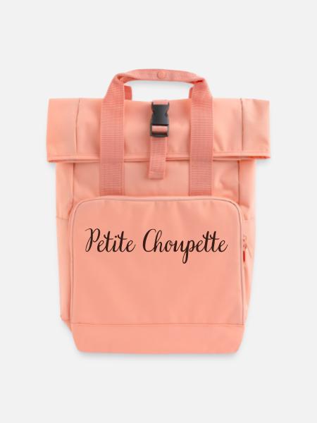Petite Choupette - Sac à dos Roll Top à deux anses - rose liberty
