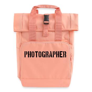Army Photographer - Rolltop Rucksack mit zwei Griffen - Chintzrosa - Vorne